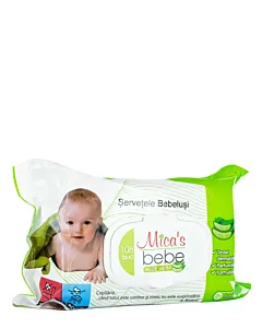 Mica's Bebe Servetele umede cu capac 108 buc Aloe Vera