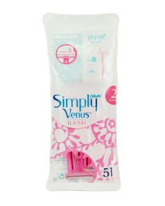 Venus Aparat de ras pentru femei 2 lame 5 buc Simply