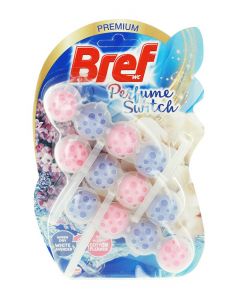Bref Odorizant WC cu bile 3x50g Premium Perfume Switch White Lavender&Cotton Flower