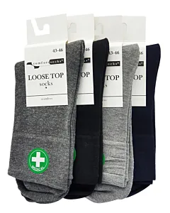 Comfort Sosete fara elastic pentru barbati 43-46 Diverse culori