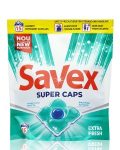 Savex Detergent Capsule 15 buc Extra Fresh