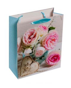 Punga cadou din hartie 26X32 cm (339693) Rose