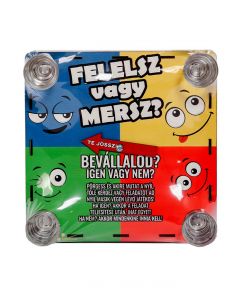 Joc de baut cu 4 pahare shot 25x25 cm Felelsz vagy mersz?
