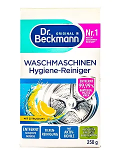 Dr. Beckmann Pudra pentru igiena masinii de spalat 250 g Hygiene Reiniger Zitrus Frisch