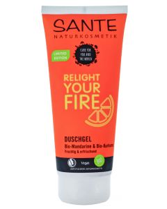 Sante Naturkosmetik Gel de dus 200 ml Bio Mandarine&Kurkuma (in tub)