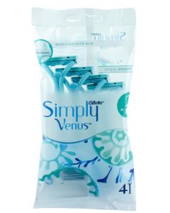 Venus Aparat de ras pentru femei 2 lame 4 buc Simply Smooth