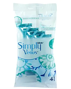 Venus Aparat de ras pentru femei 2 lame 4 buc Simply Smooth