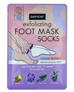 Sence Beauty Masca hidratanta pentru picioare 40 g Exfoliating intensive