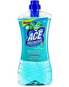 Ace Detergent Pardoseli 1 L Senza Candeggina Talco e Muschio Bianco