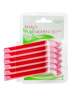 Body-X Aparat de ras pentru femei 3 lame 6 buc Pure