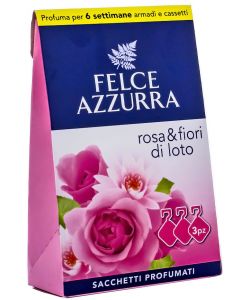 Felce Azzurra Saculeti parfumati 3 buc Rosa & Fiori di loto