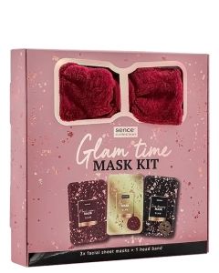 Sence Collection Caseta femei:Masca de fata 3x23 ml+Bentita Glam Time