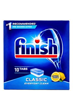 Finish Tablete pentru masina de spalat vase 10 buc Classic Lemon