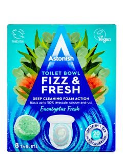 Astonish Tablete pentru curatarea vaselor de toaleta 8 buc (8x25g) Eucalyptus Fresh