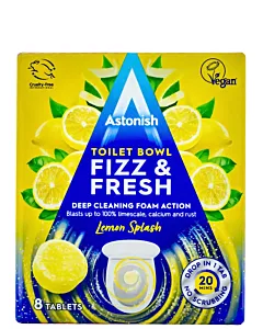 Astonish Tablete pentru curatarea vaselor de toaleta 8 buc (8x25g) Lemon Splash