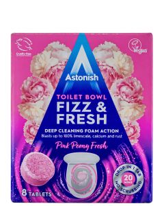 Astonish Tablete pentru curatarea vaselor de toaleta 8 buc (8x25g) Pink Peony Fresh