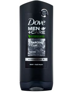 Dove Gel de dus barbati 400ml Men+Care Charcoal+Clay