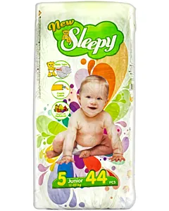 Sleepy Natural scutece nr.5 12-25 kg Junior 44 buc