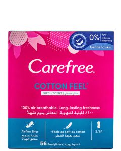 Carefree Absorbante zilnice 56 buc Cotton Feel Fresh Scent S/M