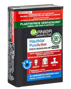 Garnier Sapun solid cu carbune activ 100 g Pure Active