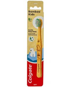 Colgate Periuta de dinti pt.copii 1 buc 6+ ani Bamboo Soft Gentle Deep Clean