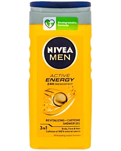 Nivea Gel de dus 250 ml Men 3in1 Active Energy