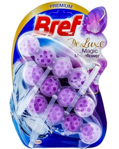 Bref Odorizant WC cu bile 3x50g De Luxe Magic Moonflower