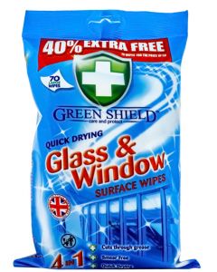 Green Shield Servetele umede 70 buc Glass&Window