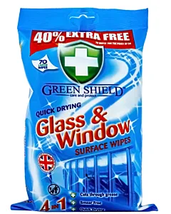 Green Shield Servetele umede 70 buc Glass&Window