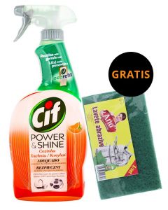 Promo!Cif Solutie curatat bucatarie cu pompa+Anna Lavete abrazive 4 buc Gratis!