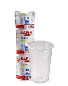 Safir Pahare Plastic Transparente 250 ml (50buc/set)