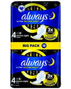 Always Absorbante 18 buc Ultra Secure Night S4