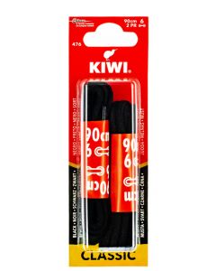 Kiwi Sireturi de pantofi 90 cm 2 perechi Negru