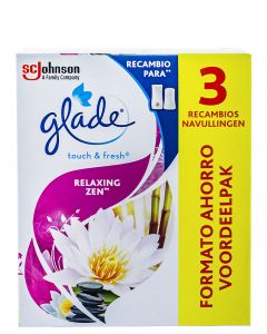 Glade Rezerva odorizant Touch&Fresh 3x10 ml Relaxing Zen