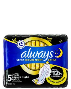 Always Absorbante 8 buc Ultra Secure Night Extra S5