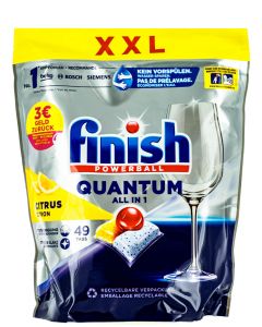 Finish Tablete pentru masina de spalat vase 49 buc Quantum All In 1 Citrus