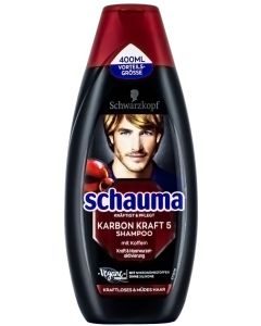 Schauma Sampon 400 ml For Men Karbon Kraft 5