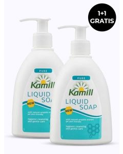 PROMO!Kamill Sapun lichid cu pompa 300 ml Pure 1+1 GRATIS!