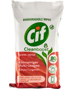 Cif Servetele umede multisuprafete 80 buc Power+Shine 
