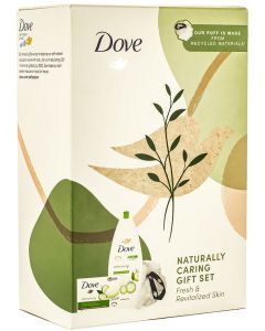 Dove caseta femei:Gel de dus+Sapun+Burete de baie 250ml+90 gr Refreshing