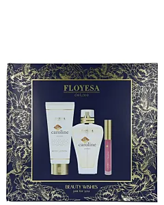 Floyesa Caseta femei:Parfum+Lotiune de corp+Luciu de buze 100+150+2ml Caroline