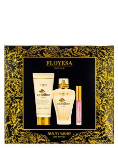 Floyesa Caseta femei:Parfum+Lotiune de corp+Luciu de buze 100+150+2ml Caroline