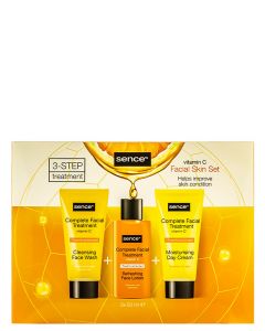 Sence Collection set pentru femei:Crema de fata+Lotiune tonica+Gel curatat fata 50+50+50ml Vitamin C