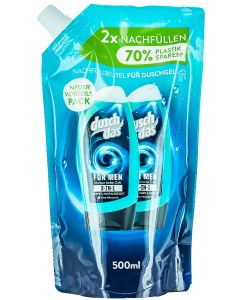 Duschdas Gel de dus barbati Rezerva 500 ml  3in1 