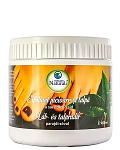 Tofamin Naturali Exfoliant picioare si talpa cu sare din Praid 450 ml