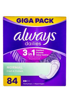Always Absorbante subtiri zilnice 84 buc Fresh&Protect Normal