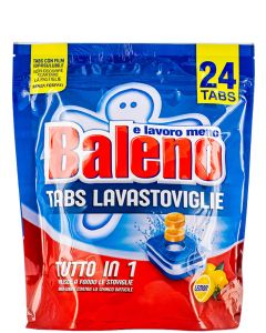 Baleno Tablete pentru masina de spalat vase 24 buc Lemon