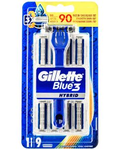 Gillette Aparat de ras Blue 3 Hybrid 9 buc