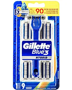 Gillette Aparat de ras Blue 3 Hybrid 9 buc