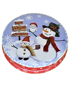 Cutie metalica pentru cadouri 13x4 cm Design Craciun